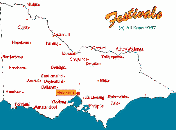 Map of Victoria