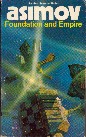 book cover, Foundation and Empire, Isaac Asimov