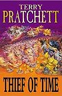 Book cover, Thief of Time, Terry Pratchett; 90x140