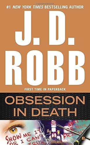book cover, Obsession in Death by J D Robb, Festivale book review; 310