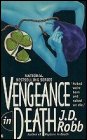 Book cover, Vengeance in Death, J D Robb (Nora Roberts); 87x140