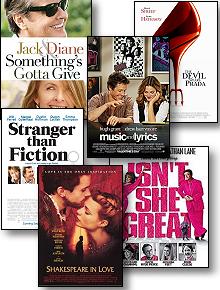 Movie commentary, The Write Stuff, films about writers, collage of posters; 220x290