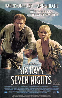 Movie Poster, Six Days, Seven Nights, Festivale movie review