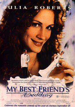 Movie Poster, My Best Friend's Wedding, Festivale film review; bestfriend.jpg - 23944 Bytes