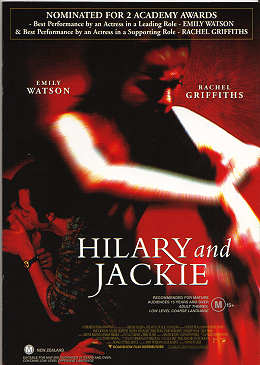Movie Poster, Hilary and Jackie, Festivale film reviews; hilaryjackie.jpg - 20399 Bytes