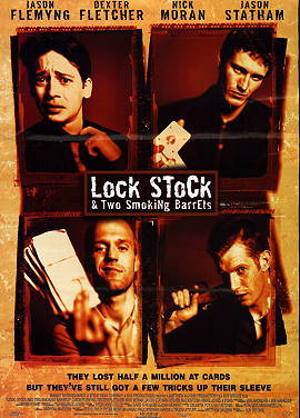 Movie Poster, Lock, Stock & Two Smoking Barrels, Festivale online magazine film reviews -- lock.jpg - 30311 Bytes