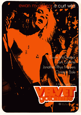 Movie Poster, Velvet Goldmine, Festivale online magazine film reviews; velvetgoldmine.gif - 20216 Bytes