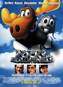Movie poster; Adventures of Rocky and Bullwinkle; Festivale film review; 220x303