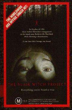 movie poster; Blair Witch Project; Festivale film review; 240x367