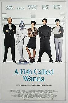 Movie poster; A Fish Called Wanda; Festivale film review; 220x335