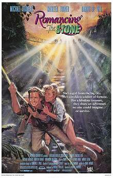 Movie poster, Romancing the Stone; Festivale film review