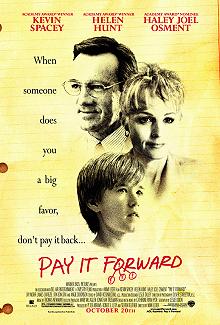 Movie Poster, Pay it Forward, Festivale film review section