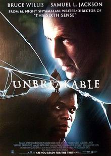 Movie poster, Unbreakable; Festivale film review