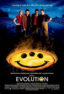 Movie poster, Evolution; Festivale film review