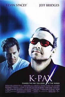Movie poster, K-Pax; Festivale film review