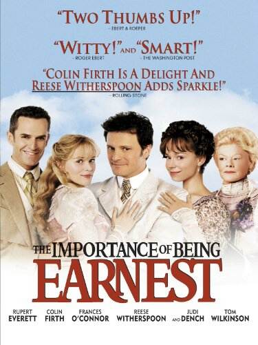 Movie poster, The Importance of Being Earnest; Festivale film review