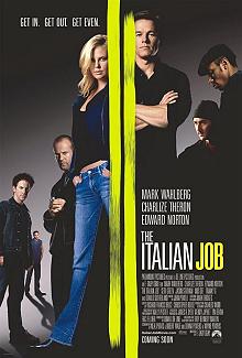 Movie poster, The Italian Job; Festivale film review