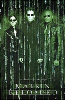 Movie poster,Matrix Reloaded, Festivale film review