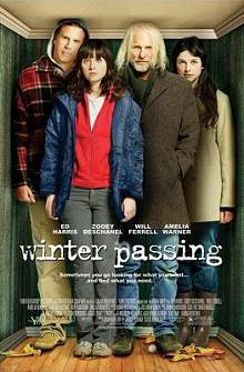 movie poster, Winter Passing; Festivale film reviews section; 220x335