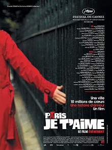 Movie poster, Paris Je T'Aime; Festivale film review