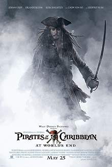 Movie poster, Pirates of the Caribbean 3 At World's End; Festivale film review
