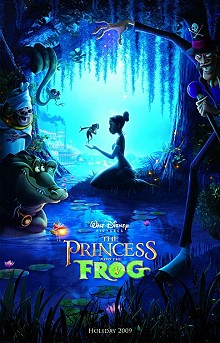 Movie poster; The Princess and the Frog; Festivale film review; 220x343