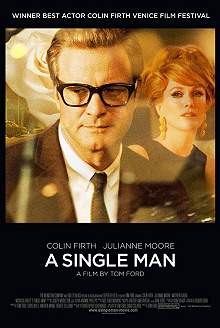 Movie Poster, A Single Man; Festivale film review; 220x328