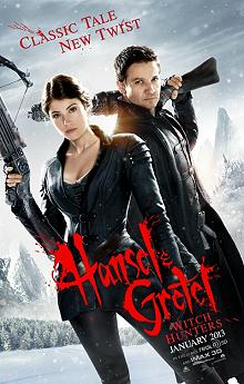 Movie poster, Hansel & Gretel Witch Hunters, Festivale film review; 220x345