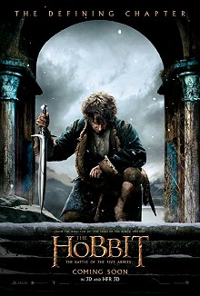 movie poster, The Hobbit Battle of the Five Armies, Festivale film review; 220x326