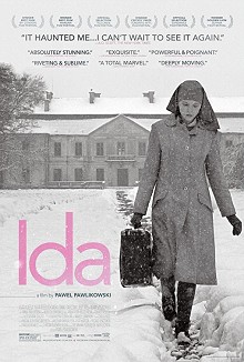 Movie poster, Ida, Festivale film review; 220x326