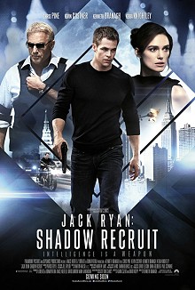 movie poster, Jack Ryan: Shadow Recruit, Festivale film review; 220x326