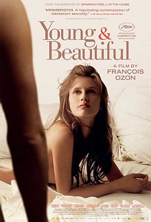 Movie poster, Young and Beautiful (Jeune & Jolie), Festivale film review; 220x324