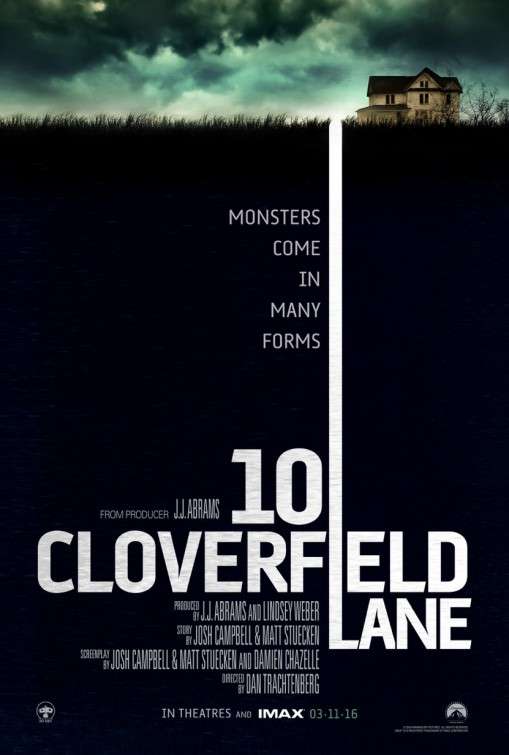 movie poster, 10 Cloverfield Lane, Festivale film review page; 509x755