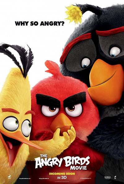 movie poster, Angry Birds movie, Festivale film review; 400x593