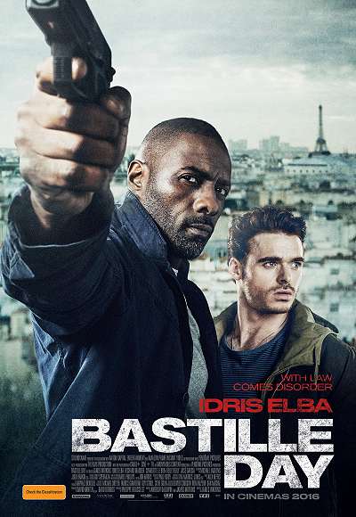 movie poster, Bastille Day, Festivale film review; 400x580