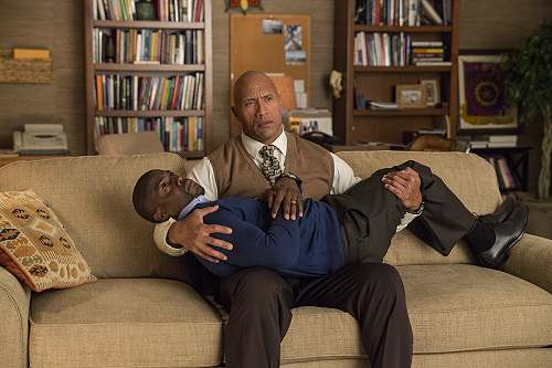 movie still, Dwayne Johnson in Central Intelligence, Festivale film review; 500x333