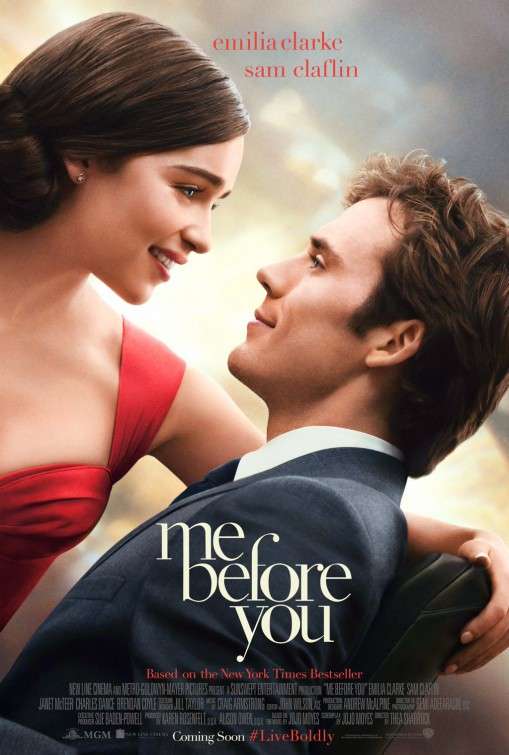 movie poster, Me Before You, Festivale film review page; 509x755