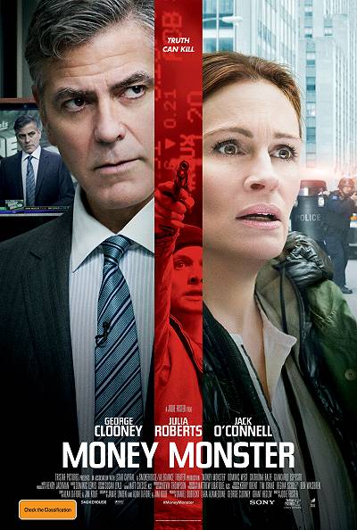movie poster, Money Monster, Festivale film review page; 400x594