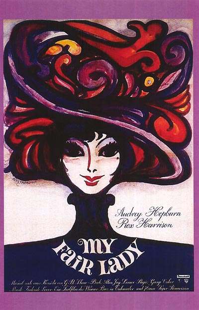 Movie poster, My Fair Lady, Festivale film review; 400x621