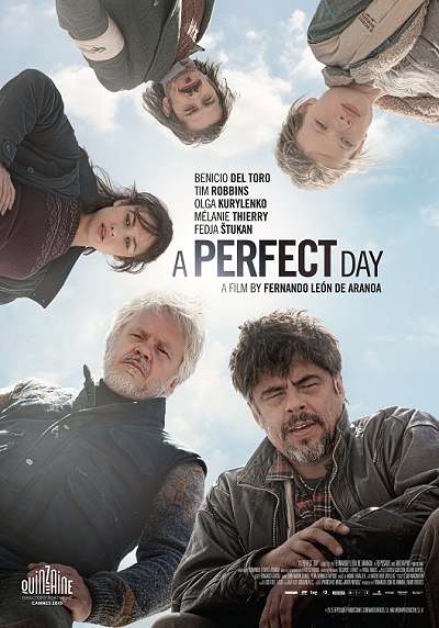 movie poster, A Perfect Day, Festivale film review page; 400x572