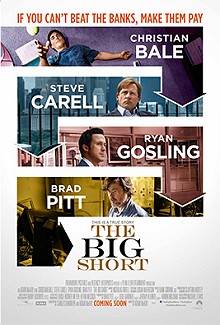 movie poster, The Big Short, Festivale film review; 220x325
