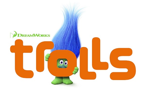 movie poster, Trolls, Festivale film review page; 600x400