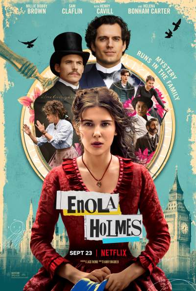 Movie poster, Enola Holmes; {CopyrightNotice}, Festivale film review