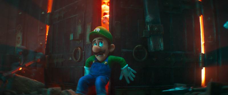Movie still, Mario voiced by Chris Pratt, Super Mario Bros Movie; Festivale film review;800x335