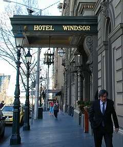 High tea at the Hotel Windsor; 240x287