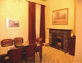 Dining room, Queen Victoria Suite, Hotel Windsor (c) Richard Hryckiewicz 2014; 279x215