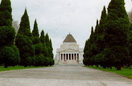Melbourne Shrine Of Remembrance, photograph Ali Kayn (c) 1996