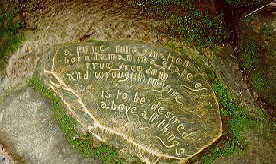 quotation, William Ricketts Sanctuary, Dandenongs, Victoria, Australia; rickt18.jpg - 24456 Bytes
