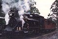 puffing billy steam train engine, dandenongs, victoria