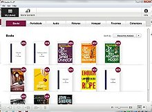 Sony Reader for PC Books tab; 299x220